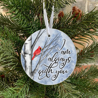 Kardinal Memorial-julprydnad alltid med Julgransprydnad Keramik