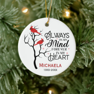 Kardinal Memorial Ornament