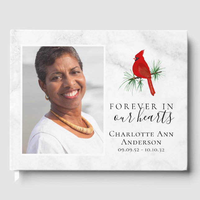 Kardinal Memory Tribute Gästböcker (Framsida)