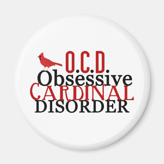 Kardinal Obssed Funny Magnet (Framsidan)