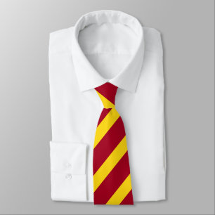 Kardinal och guld Diagonal-Görad randig Tie Slips