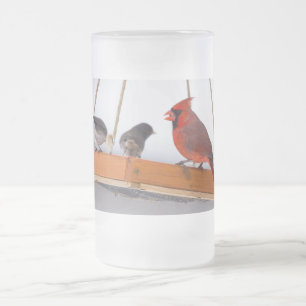Kardinal och Juncos Frosted Glass Beer Mugg