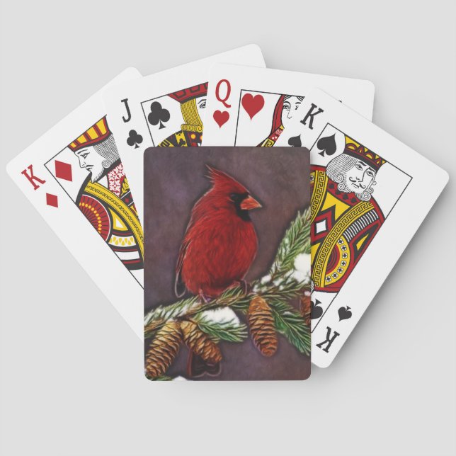Kardinal och Pinecones Spel Kort (Baksidan)