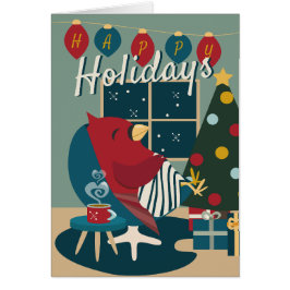 Kardinal of Resistance Glad helg fold färg OBS Kort