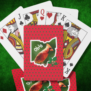 Kardinal Ohio Buckeye-tillstånd, uppspelningskort Casinokort