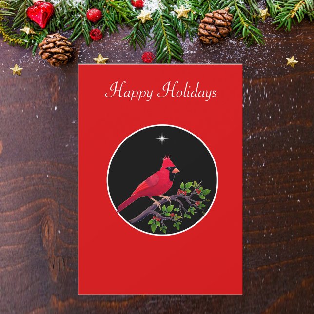 Kardinal på svart och röd semester (Skapare uppladdad)