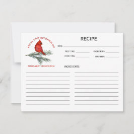 Kardinal på tallgren Från köket