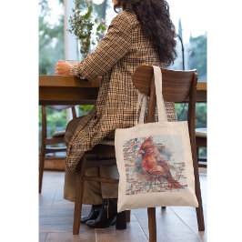 Kardinal på Virginia Road Karta Tygkasse