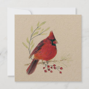 Kardinal Red Bird Art