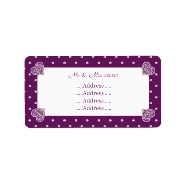 Kardinal Red Rosace Adressetikett (Framsidan)