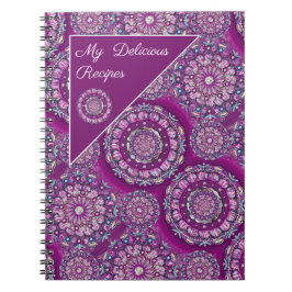 Kardinal Red Rosace Anteckningsbok