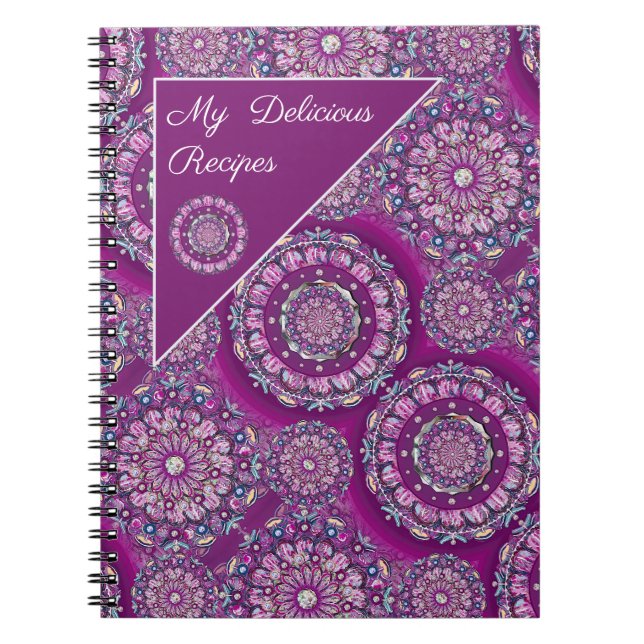 Kardinal Red Rosace Anteckningsbok (Framsidan)