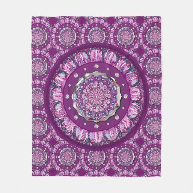 Kardinal Red Rosace Fleecefilt (Framsidan)