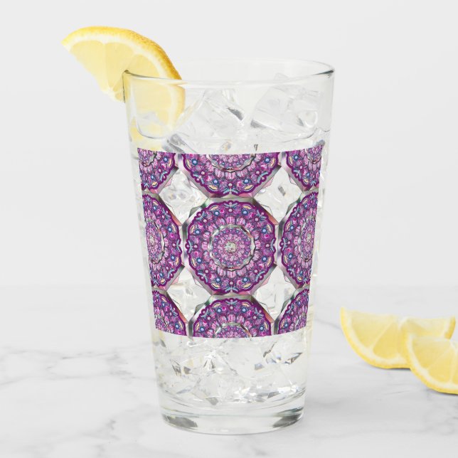 Kardinal Red Rosace Glaskopp (Framsida Ice)