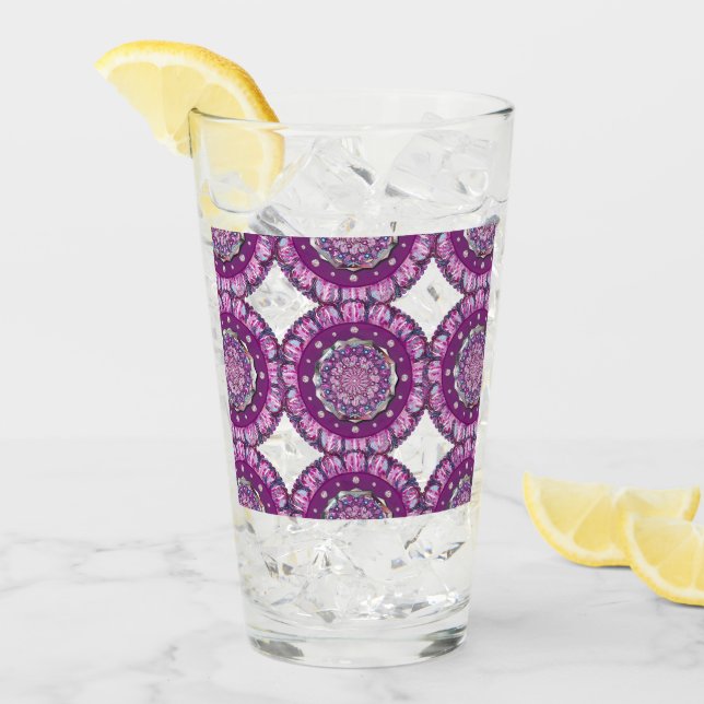 Kardinal Red Rosace Glaskopp (Framsida Ice)