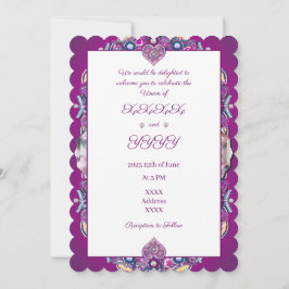 Kardinal Red Rosace Inbjudningar