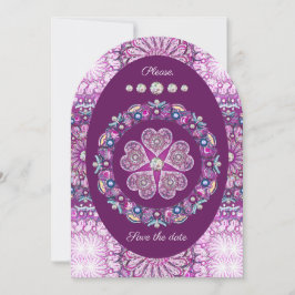 Kardinal Red Rosace Inbjudningar