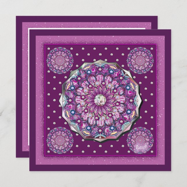 Kardinal Red Rosace Julkort (Fram/baksida)