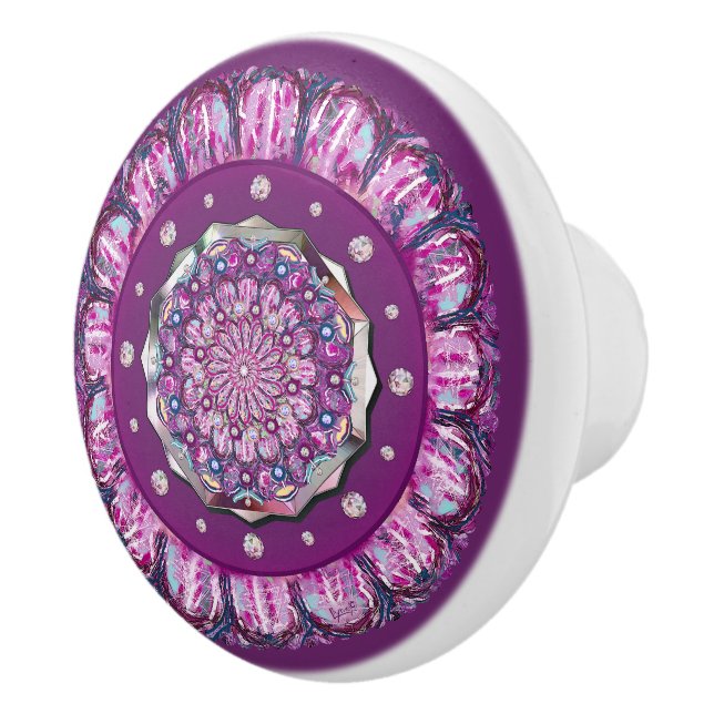 Kardinal Red Rosace Knopp (Höger)