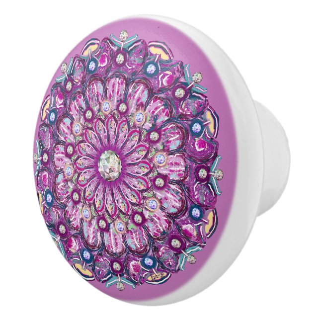 Kardinal Red Rosace Knopp (Höger)