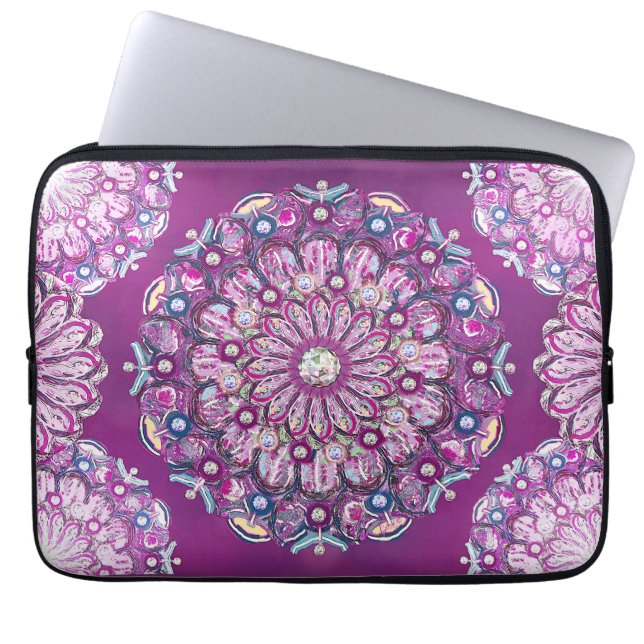 Kardinal Red Rosace Laptop Fodral (Framsidan)