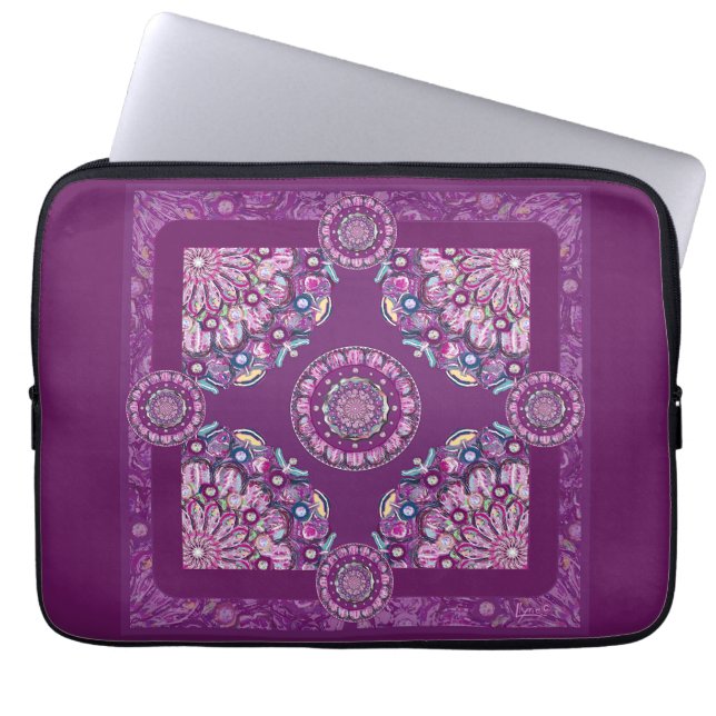 Kardinal Red Rosace Laptop Fodral (Framsidan)