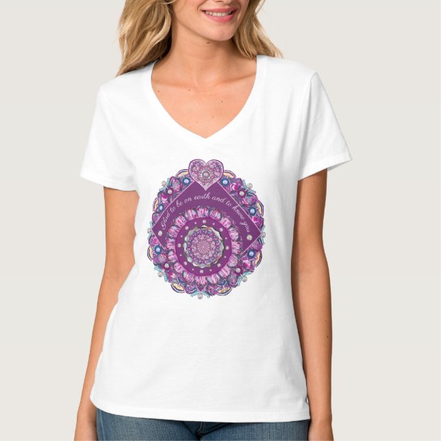 Kardinal Red Rosace T Shirt (Framsida)