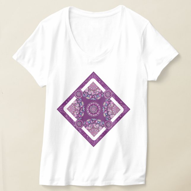 Kardinal Red Rosace T Shirt (Laydown)