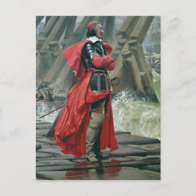 Kardinal Richelieu på havsväggen vid La Vykort (Framsida)
