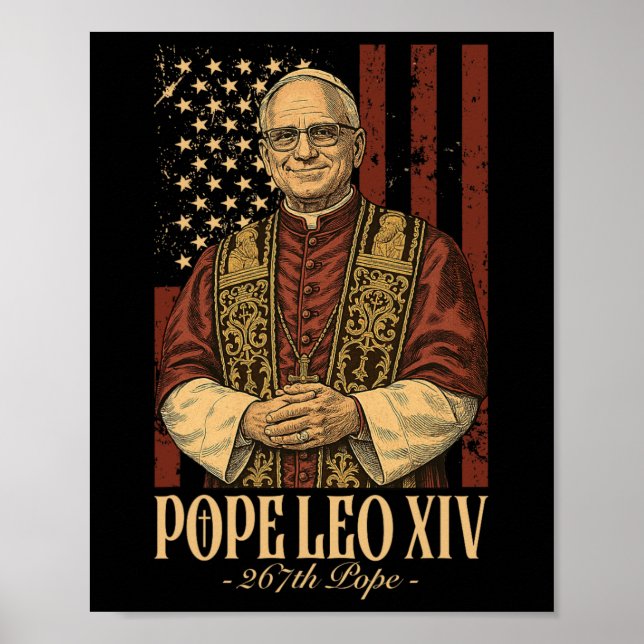 Kardinal Robert Prevost Pope Leo Xiv Poster (Framsidan)