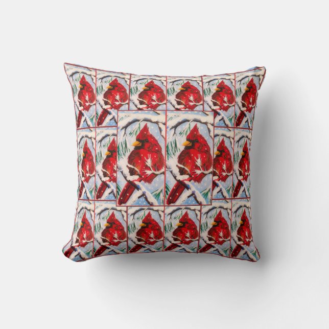 Kardinal Roligt Pillow Kudde (Framsida)