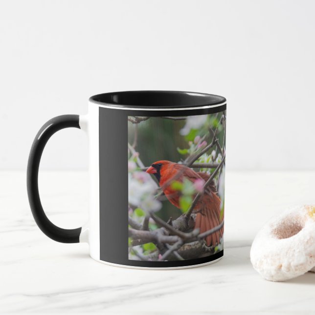 Kardinal Songbird Pair Mugg (Med munk)