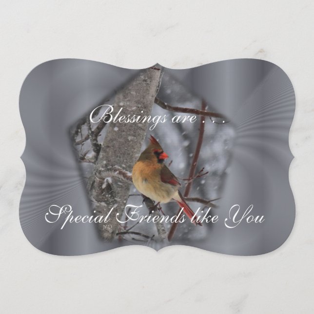 Kardinal Spl-formkort - anpassa formen efter eget  (Framsida)