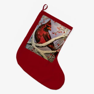 Kardinal Stocking Stor Julstrumpa