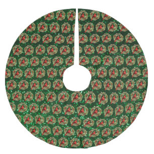Kardinal Träd Skirt Julgransmatta Borstad Polyester