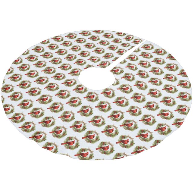 Kardinal Träd Skirt Julgransmatta Borstad Polyester (Vinklad)