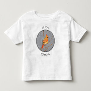 Kardinal vid Gren-målning - originalbild av fågel T Shirt