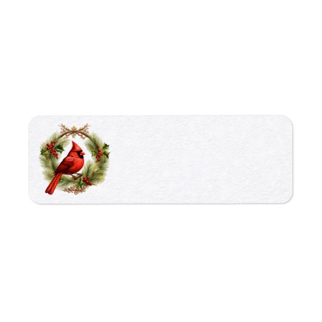 Kardinala Adressetiketter Returadress Etikett (Framsidan)