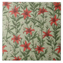 Kardinalblommor och löv mönster