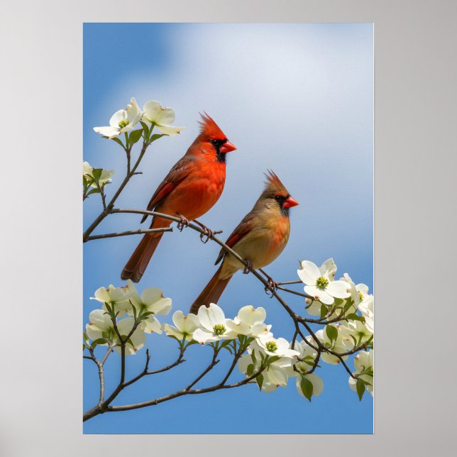 Kardinaldomstolen: Dogwood Dreamscape Poster (Framsidan)