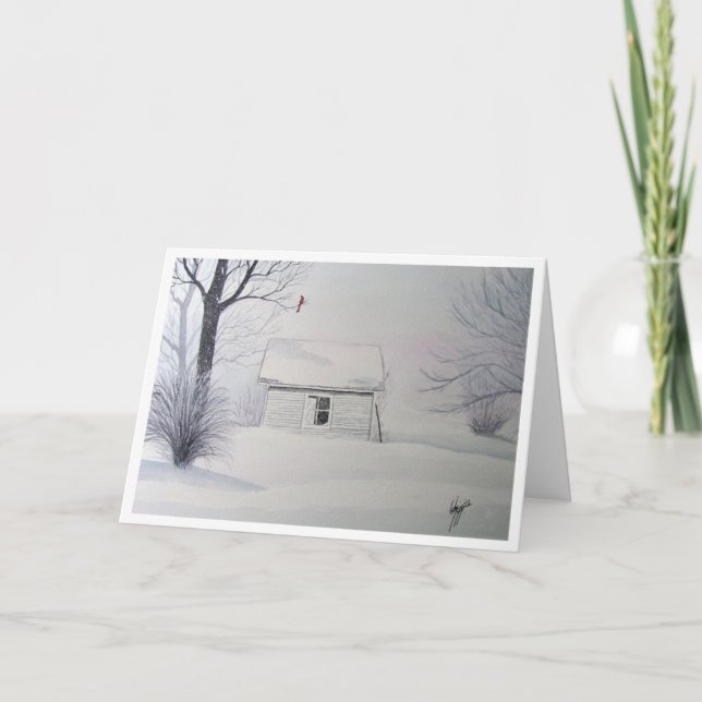 KARDINALEN HÄRSKAR HELGKORT (Framsida)