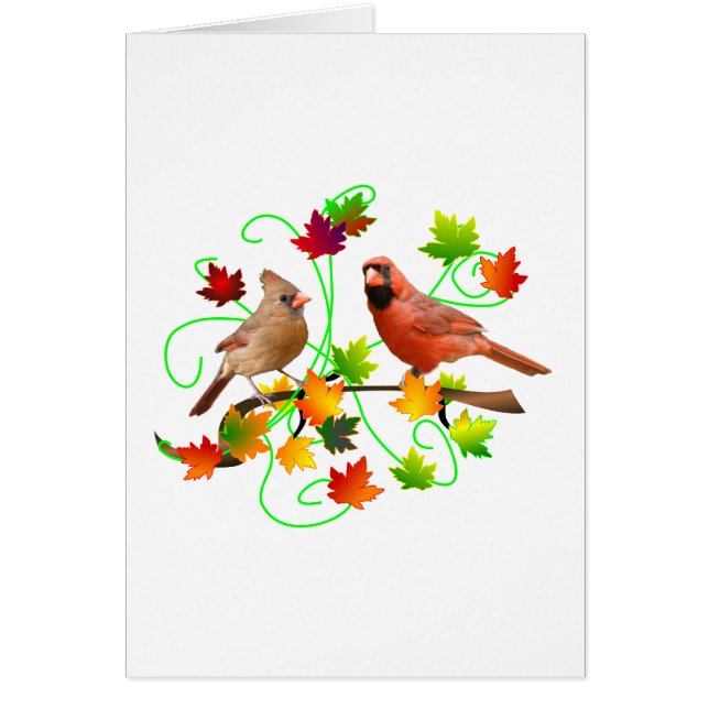 Kardinalen kopplar ihop hälsningskort (Framsidan)