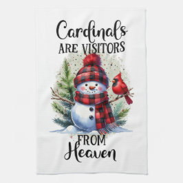 Kardinaler är besökare från himlen kökshandduk