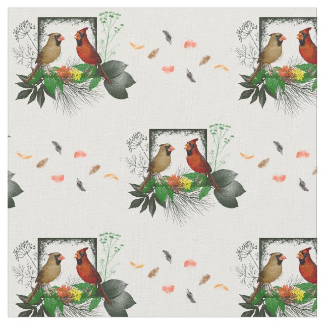 Kardinaler Corner Fabric (välj färg) Tyg (Närbild)