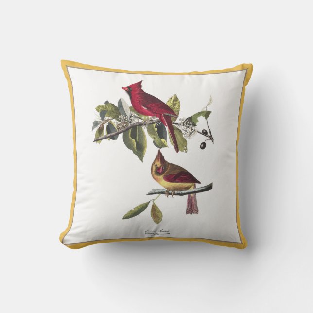 Kardinaler Grosbeak Pillow Kudde (Framsida)