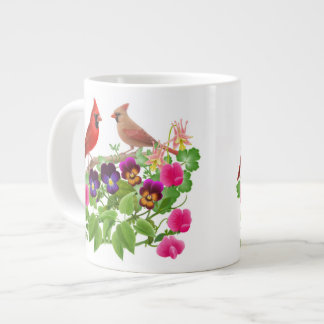 Kardinaler i Garden Mugg Jumbo Mugg