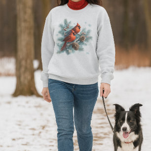 Kardinaler i Snö Vinter Vilda Djur T Shirt