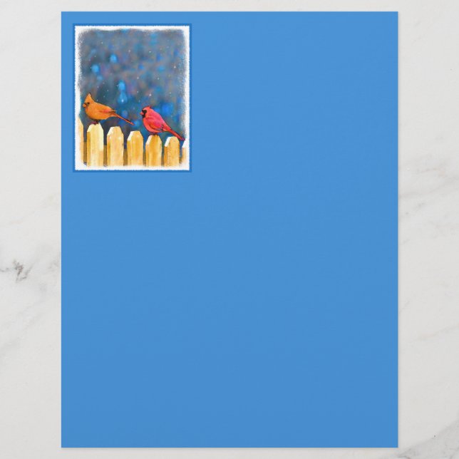 Kardinaler på fenomenets målning - Originalbild (Framsida)