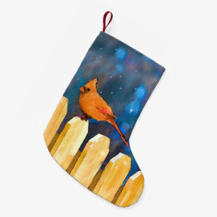Kardinaler på fenomenets målning - Originalbild Liten Julstrumpa