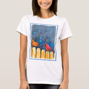 Kardinaler på fenomenets målning - Originalbild T Shirt